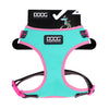 DOOG Neoflex Neoprene Rin Tin Tin Neon Teal and Pink Dog Harness Large (+_+)-Habitat Pet Supplies