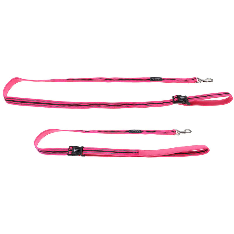 DOOG Neoprene Clip It Lady Neon Pink Adjustable Dog Lead Extra Large (+_+)-Habitat Pet Supplies