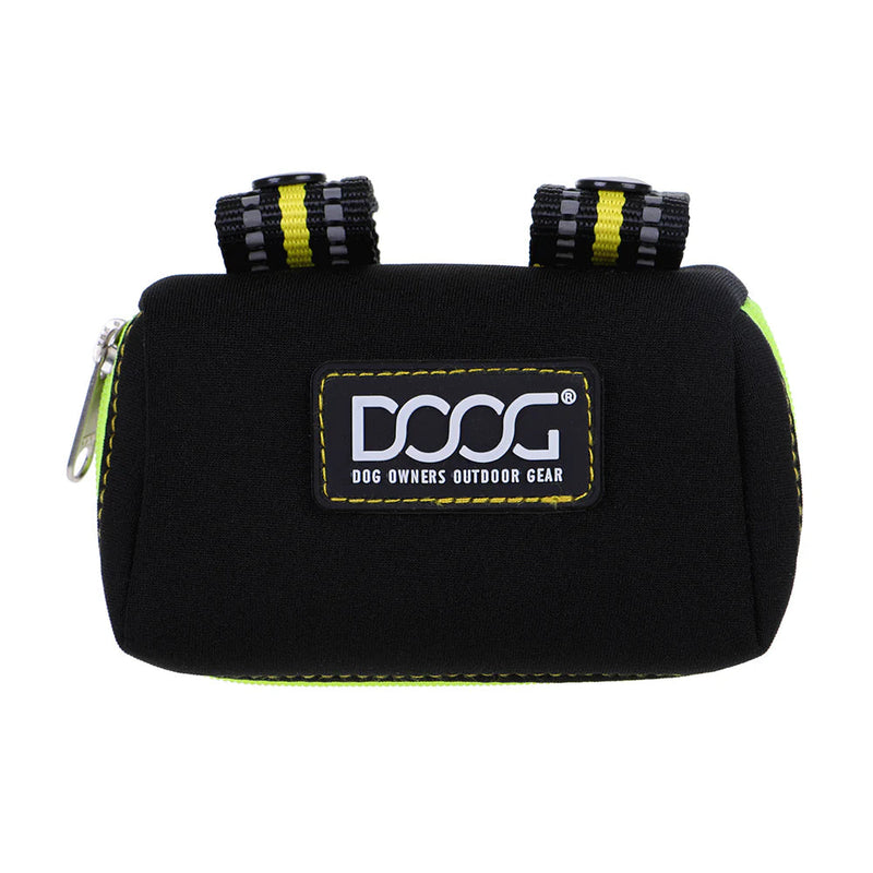 DOOG Walkie Pouch Bolt Neon Black and Yellow Neoprene Poo Bag Holder (+_+)-Habitat Pet Supplies