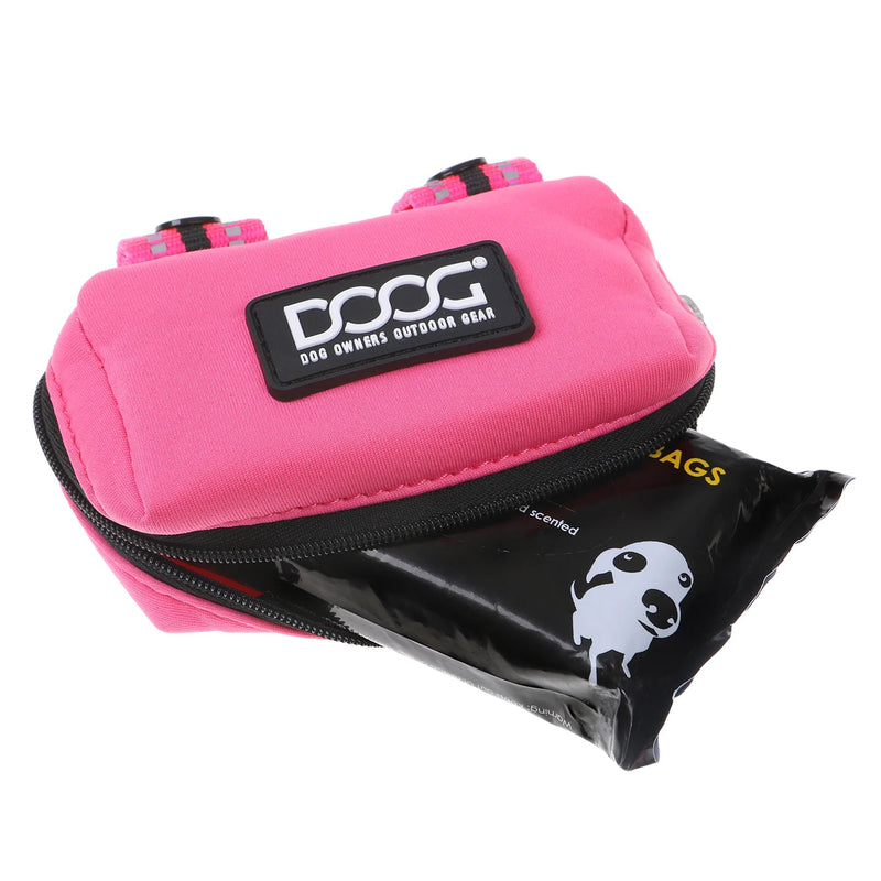 DOOG Walkie Pouch Lady Neon Pink Neoprene Poo Bag Holder (+_+)