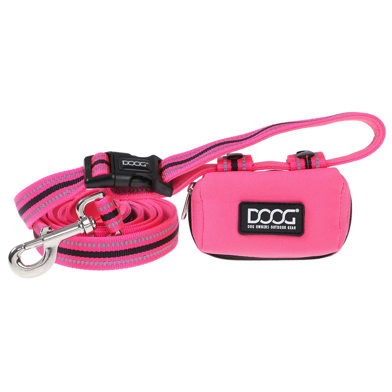 DOOG Walkie Pouch Lady Neon Pink Neoprene Poo Bag Holder (+_+)