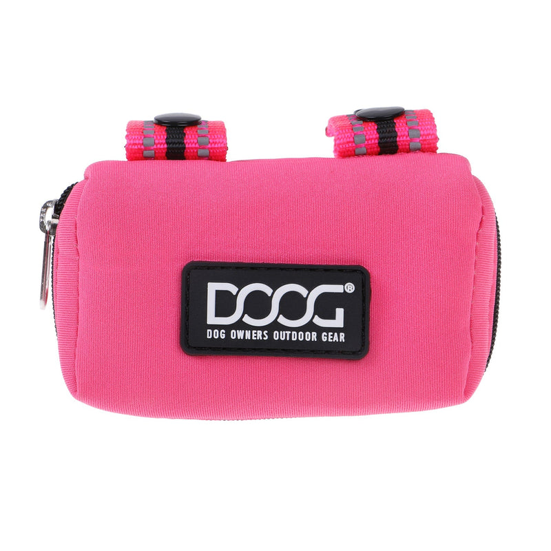 DOOG Walkie Pouch Lady Neon Pink Neoprene Poo Bag Holder (+_+)-Habitat Pet Supplies