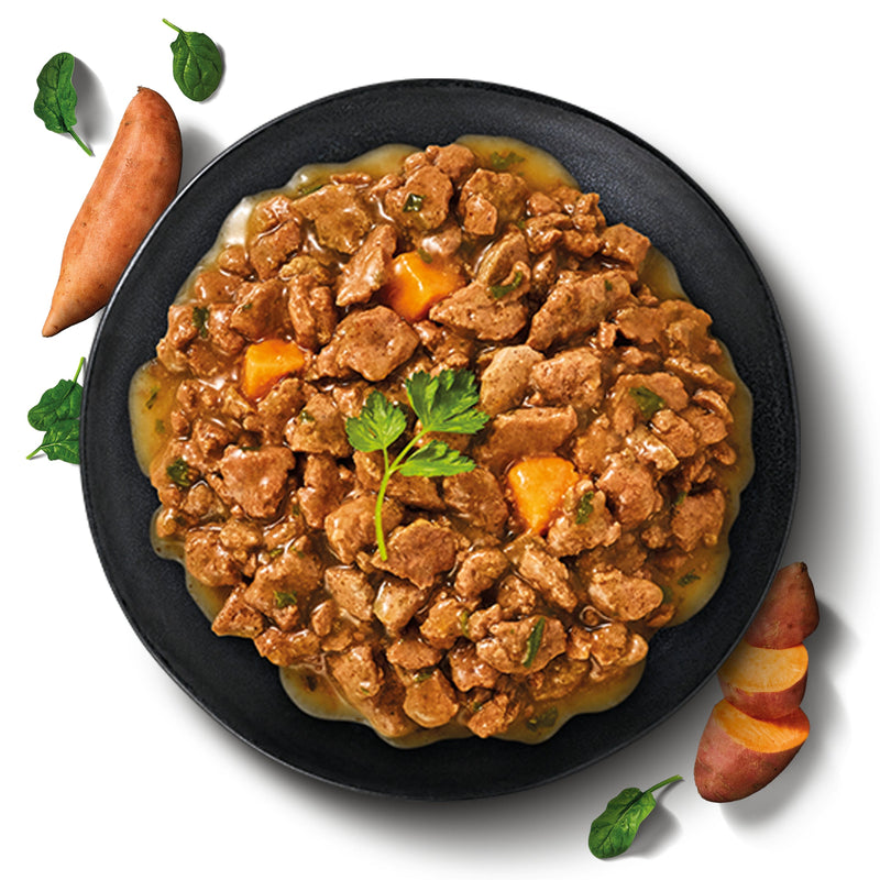 Dine Farm Collection Salmon Sweet Potato and Spinach Adult Cat Wet Food 85g x 7