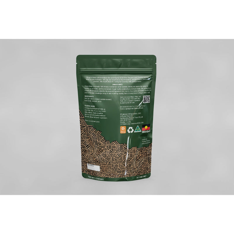 Dingos Mate Beef with Tomato and Turmeric Grain Free Bites Dog Treats 100g