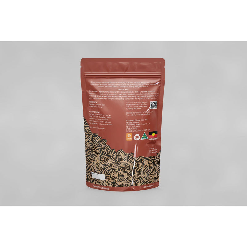 Dingos Mate Kangaroo with Davidson Plum Riberry and Blueberry Jerky Dog Treats 200g