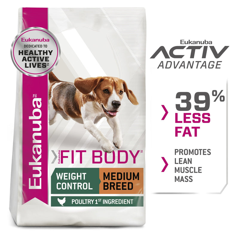 Eukanuba Dog Fit Body Adult Medium Breed 15kg