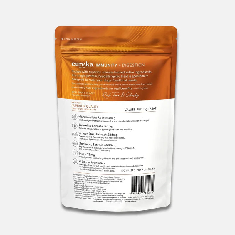 Eureka Immunity + Digestion Functional Dog Treat 100g