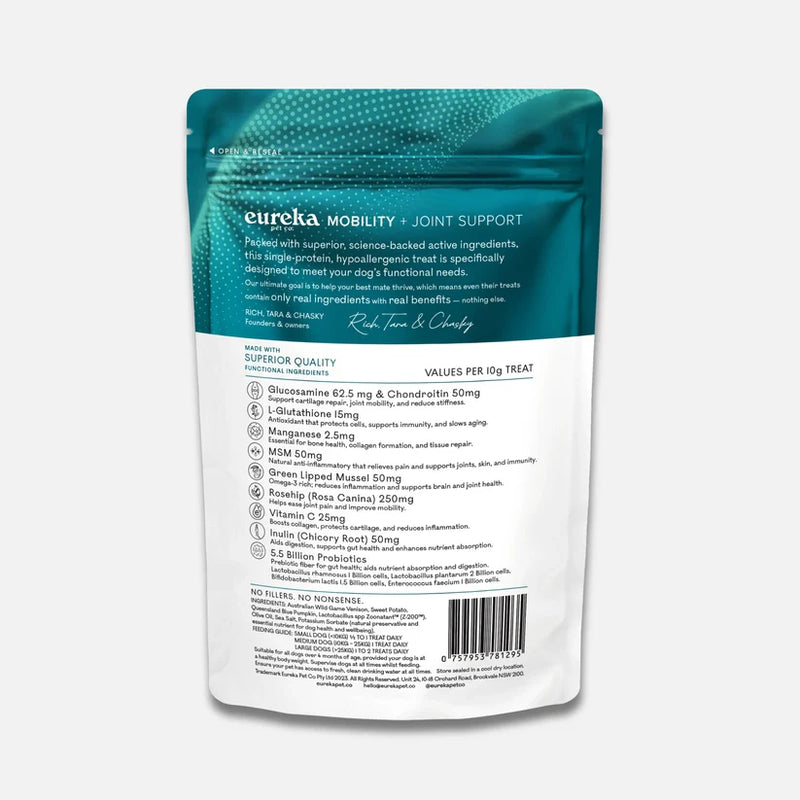 Eureka Mobility + Joint Support Functional Dog Treat 100g