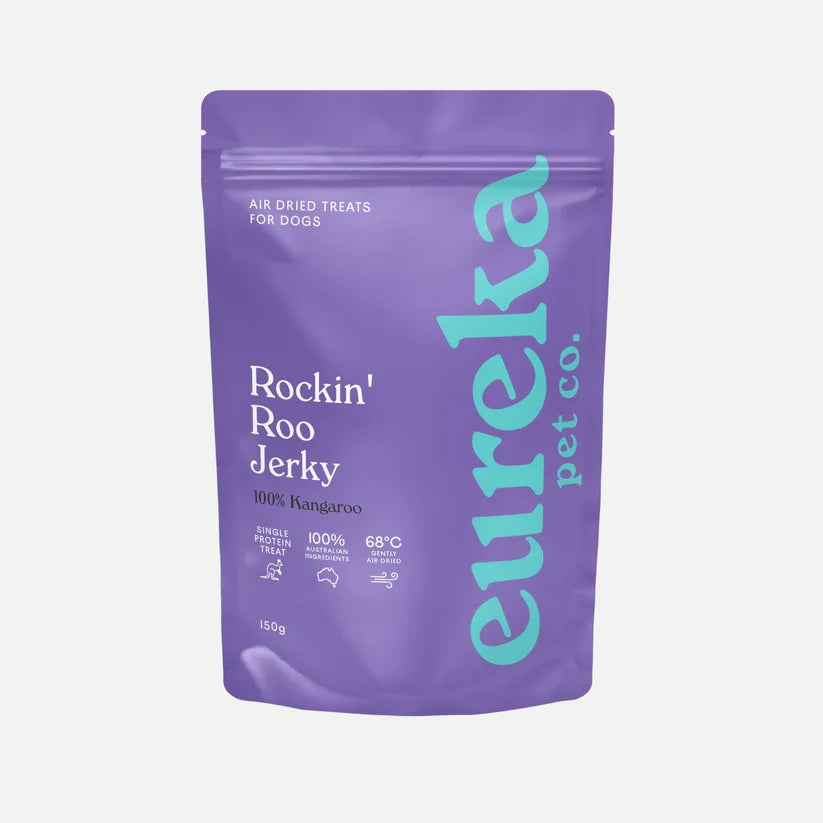 Eureka Rockin Roo Jerky Dog Treat 150g-Habitat Pet Supplies