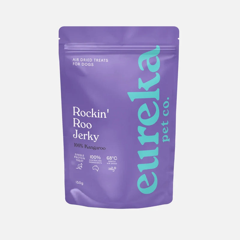 Eureka Rockin Roo Jerky Dog Treat 150g-Habitat Pet Supplies