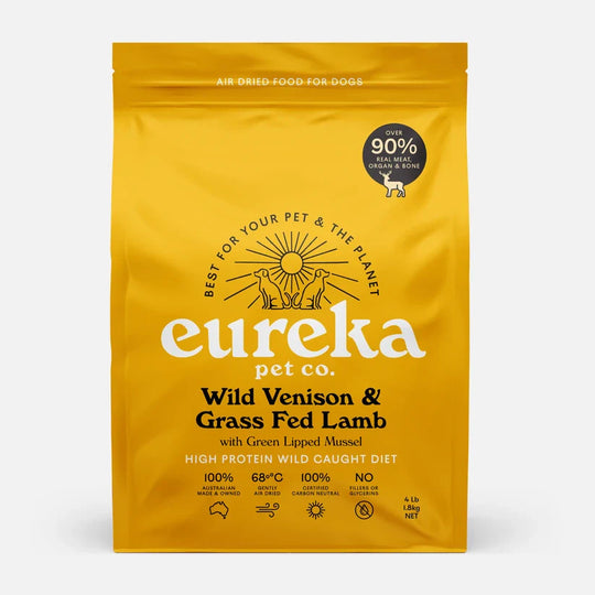 Eureka Wild Venison and Grass Fed Lamb Air Dried Dog Food 800g