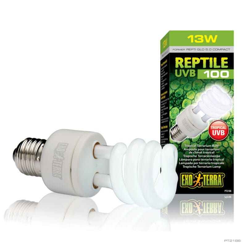 Exo Terra Reptiglo UVB 100 13w Tropical-Habitat Pet Supplies