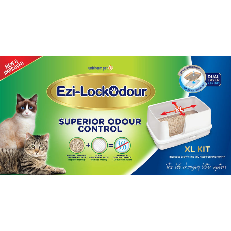 Ezi-LockOdour Dual Layer Cat Litter System Extra Large Cat Litter Tray (+_+)
