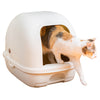 Ezi-LockOdour Dual Layer Cat Litter System Hooded Cat Litter Tray (+_+)-Habitat Pet Supplies