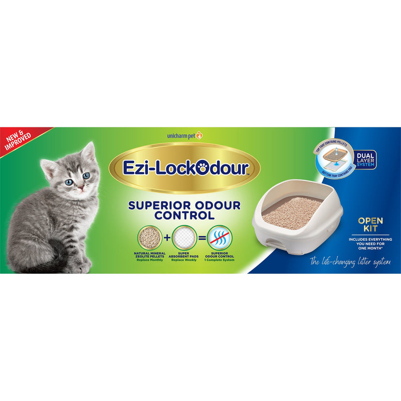 Ezi-LockOdour Dual Layer Cat Litter System Litter Tray (+_+)
