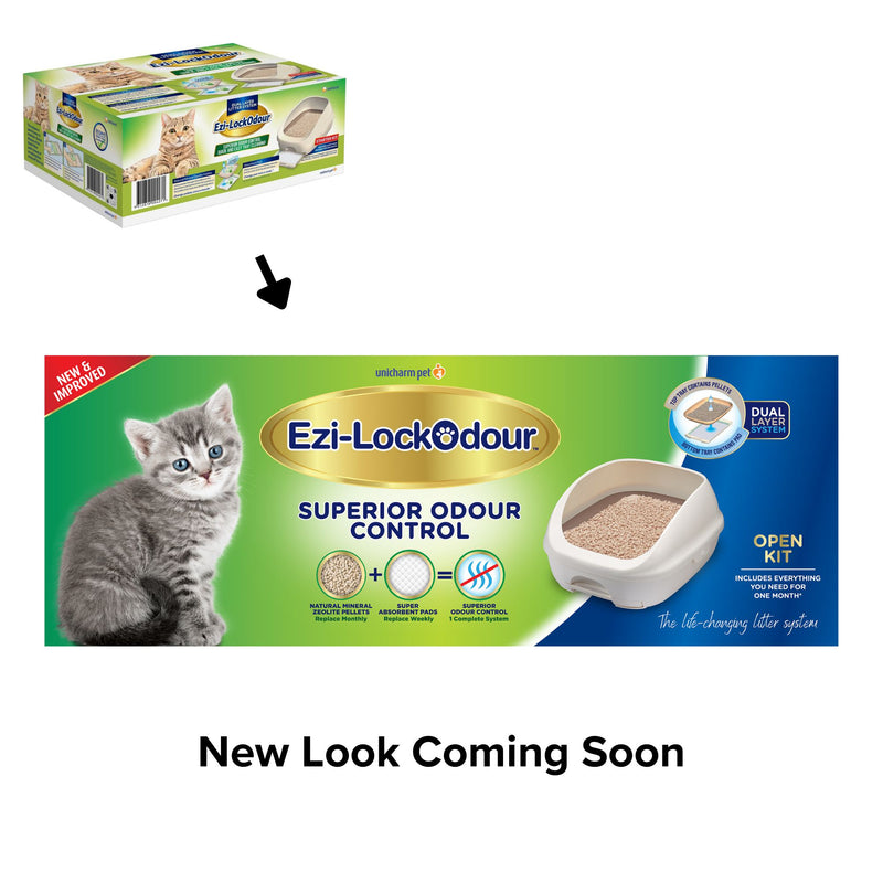 Ezi-LockOdour Dual Layer Cat Litter System Litter Tray (+_+)