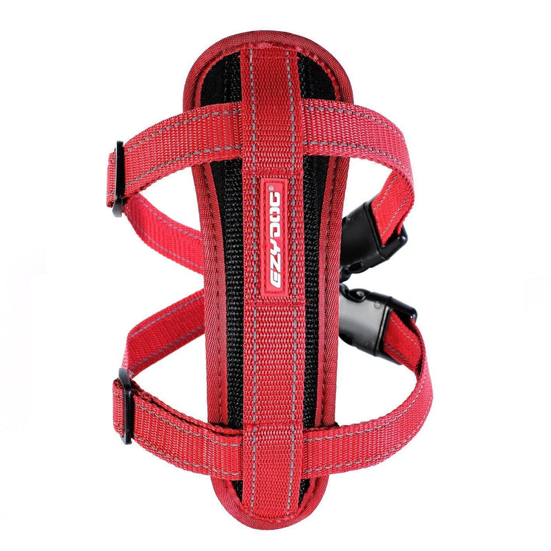 EzyDog Chestplate Dog Harness Red Extra Large-Habitat Pet Supplies