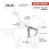 EZYDOG HARNESS CHESTPLATE RED LARGE - Habitat Pet Supplies Altona & Chirnside Park