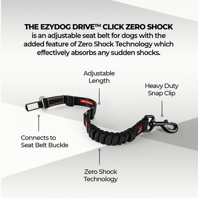 EzyDog Click Zero Shock Car Restraint for Dogs
