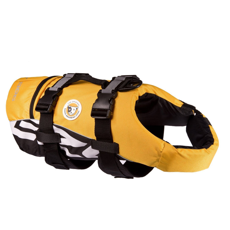 EzyDog DFD Dog Life Jacket Yellow Extra Small-Habitat Pet Supplies