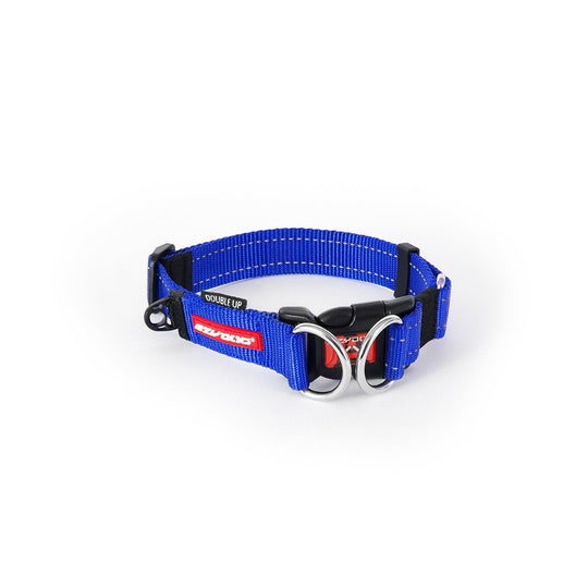 EzyDog Double Up Dog Collar Blue Medium