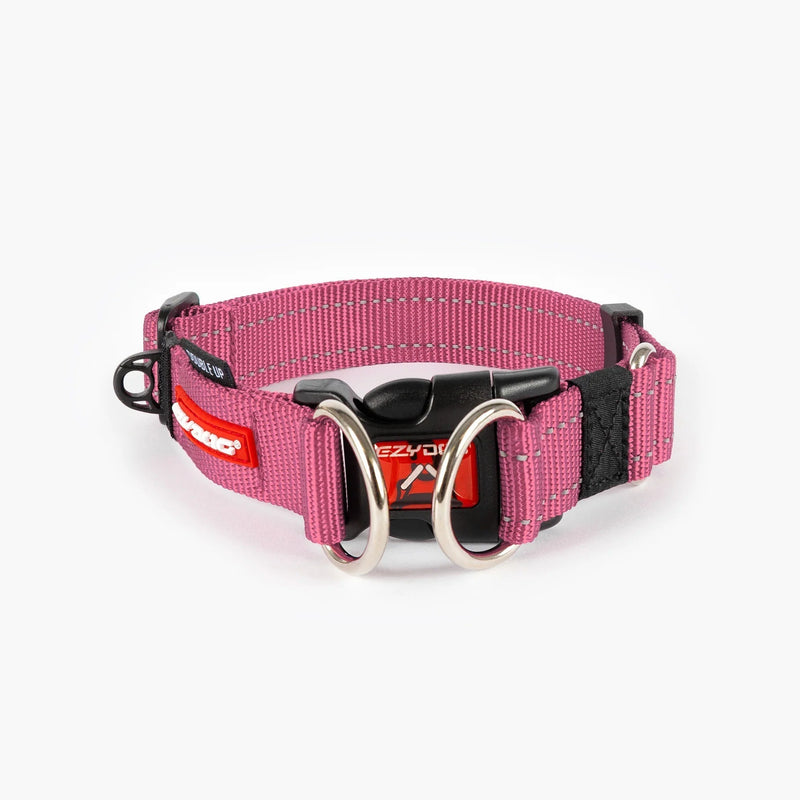EzyDog Double Up Dog Collar Pink Extra Large-Habitat Pet Supplies
