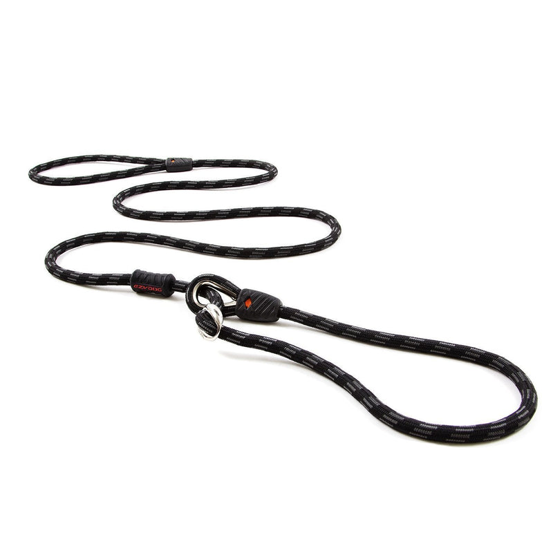 EzyDog Luca Dog Lead Black 8mm-Habitat Pet Supplies