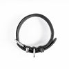 EzyDog Oxford Leather Dog Collar Black Medium