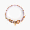 EzyDog Oxford Leather Dog Collar Blonde and Lilac Extra Small
