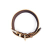 EzyDog Oxford Leather Dog Collar Brown Small