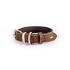 EzyDog Oxford Leather Dog Collar Brown Small-Habitat Pet Supplies