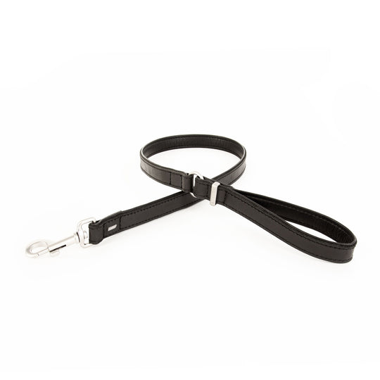 EzyDog Oxford Leather Dog Lead Black