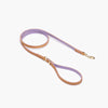 EzyDog Oxford Leather Dog Lead Blonde and Lilac Lite 48inch-Habitat Pet Supplies