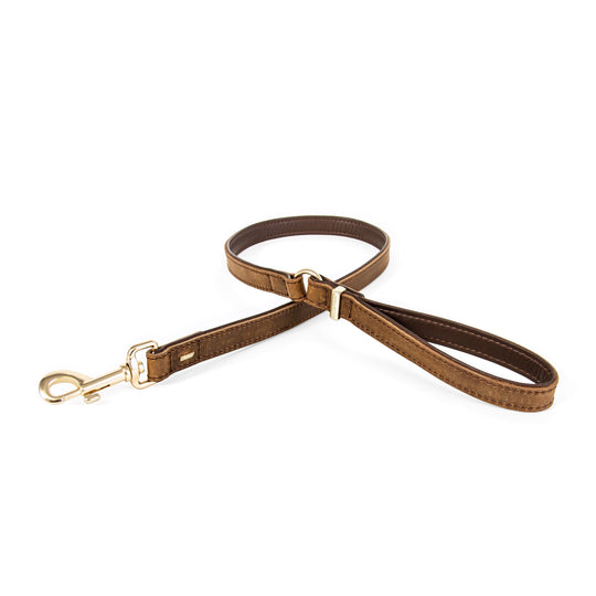 EzyDog Oxford Leather Dog Lead Brown