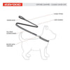 EzyDog Oxford Leather Lite Lead for Small Dogs Black