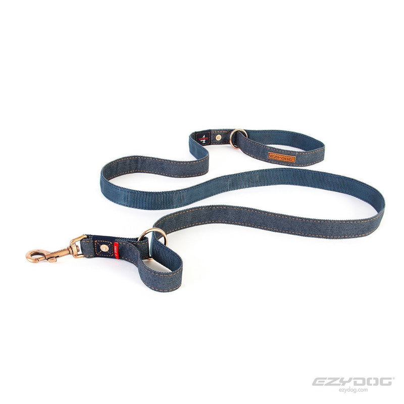EzyDog Vario 4 Dog Lead Denim-Habitat Pet Supplies