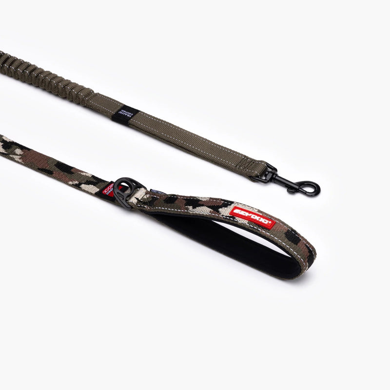 EzyDog Zero Shock Dog Lead Green Camo Large 48inch