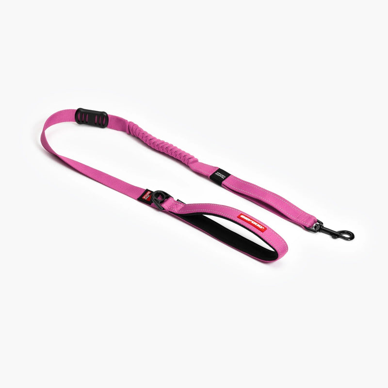 EzyDog Zero Shock Dog Lead Pink Large 48inch-Habitat Pet Supplies