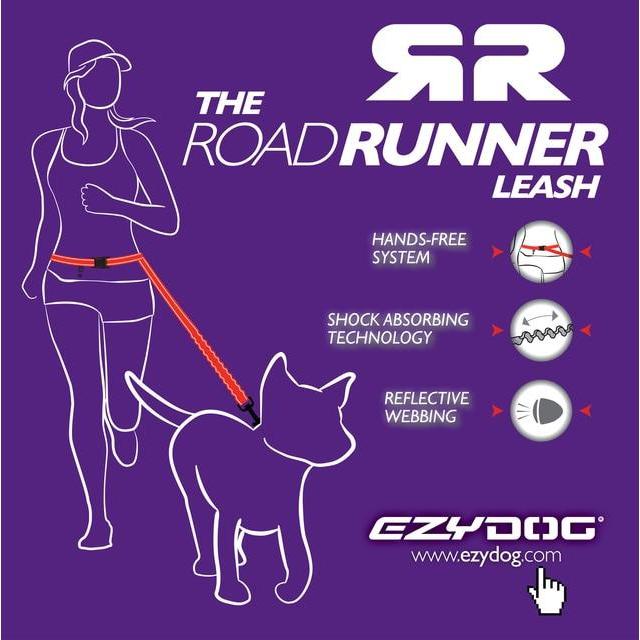 Ezydog Road Runner Dog Leash 25 Black