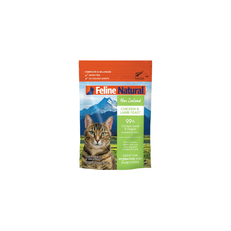 Feline Natural Chicken and Lamb Feast Wet Cat Food 85g X12 :->>