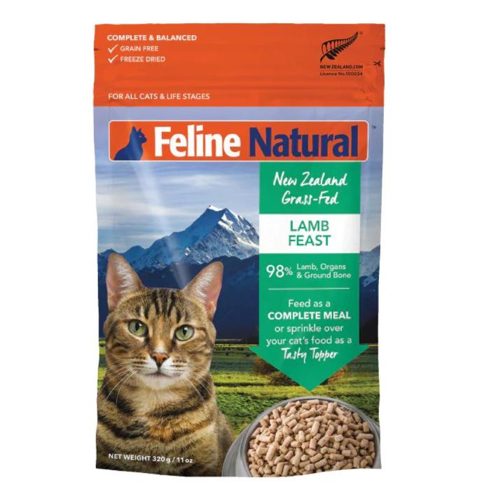 Feline Natural Lamb Feast Freeze Dried Cat Food 320g (+_+)-Habitat Pet Supplies
