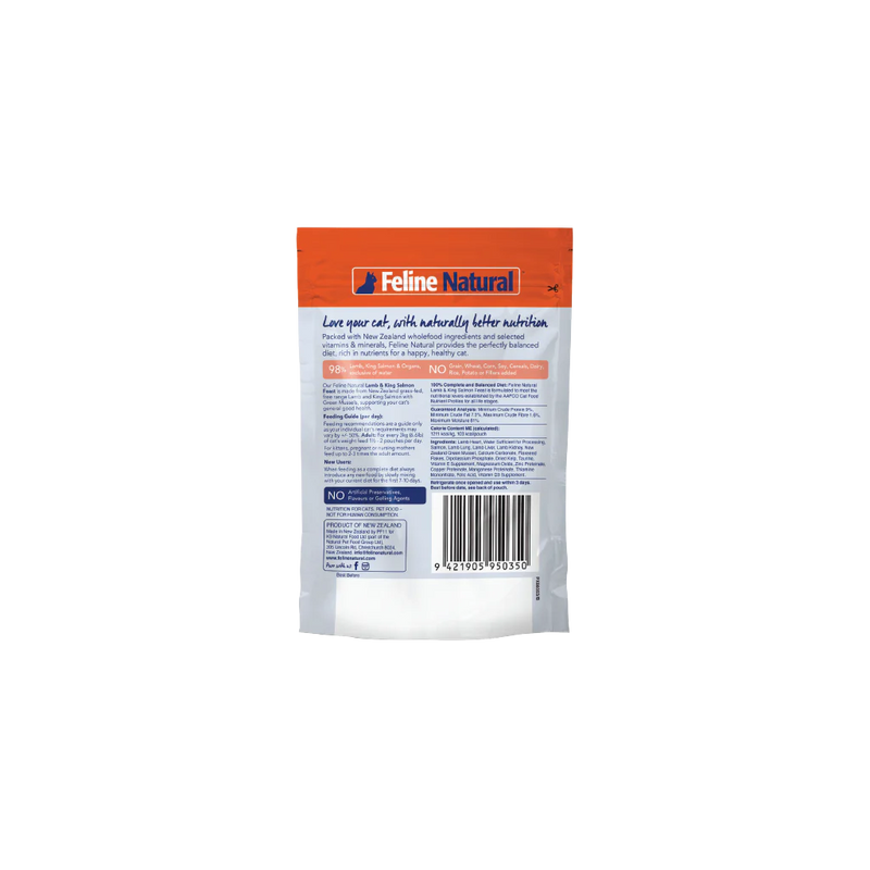 Feline Natural Lamb and Salmon Feast Wet Cat Food 85g X12 (+_+)