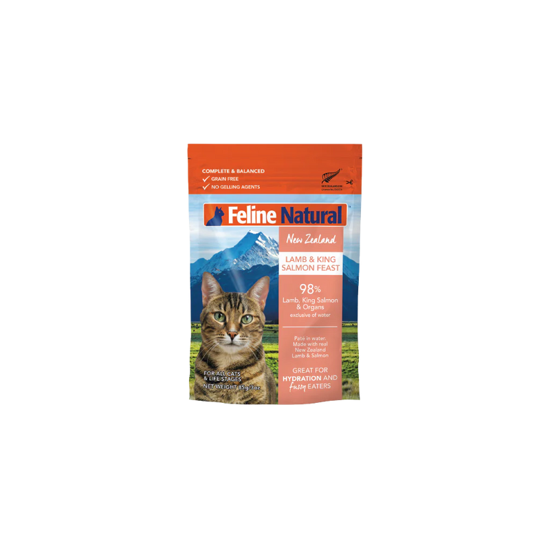 Feline Natural Lamb and Salmon Feast Wet Cat Food 85g (+_+)-Habitat Pet Supplies