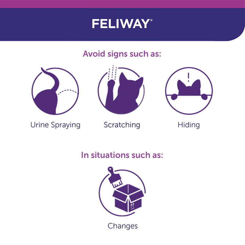Feliway Pheromone Diffuser Refill for Cats 48ml 3 Pack