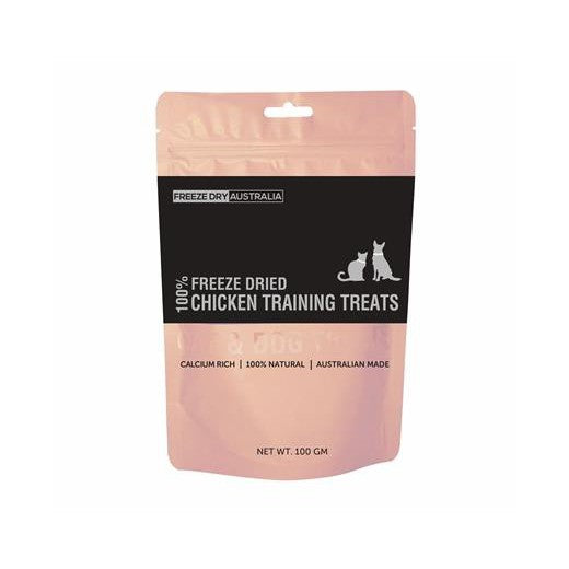 Freeze Dry Australia Chicken Training Treats for Cats and Dogs 100g-Habitat Pet Supplies