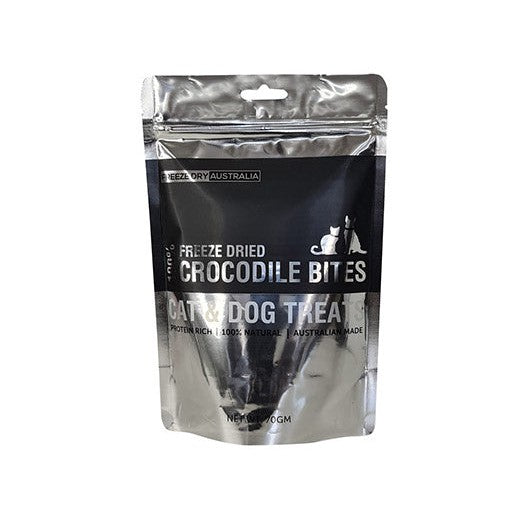 Freeze Dry Australia Crocodile Bites Treats for Cats and Dogs 70g-Habitat Pet Supplies