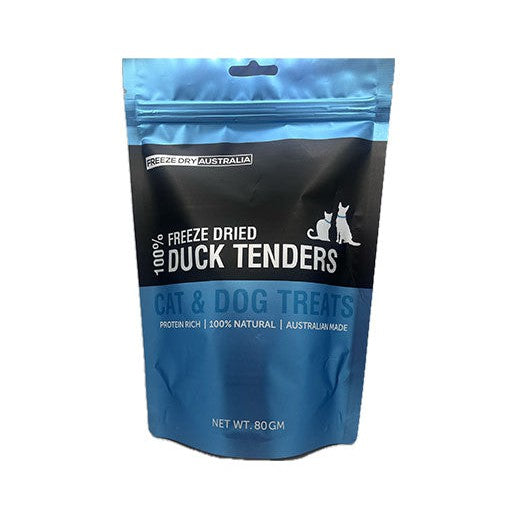 Freeze Dry Australia Duck Tenders Treats for Cats and Dogs 80g-Habitat Pet Supplies