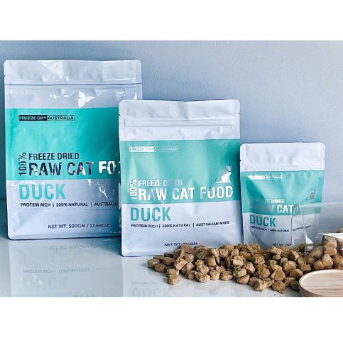 Freeze Dry Australia Freeze Dried Natural Raw Cat Food Duck 250g-Habitat Pet Supplies