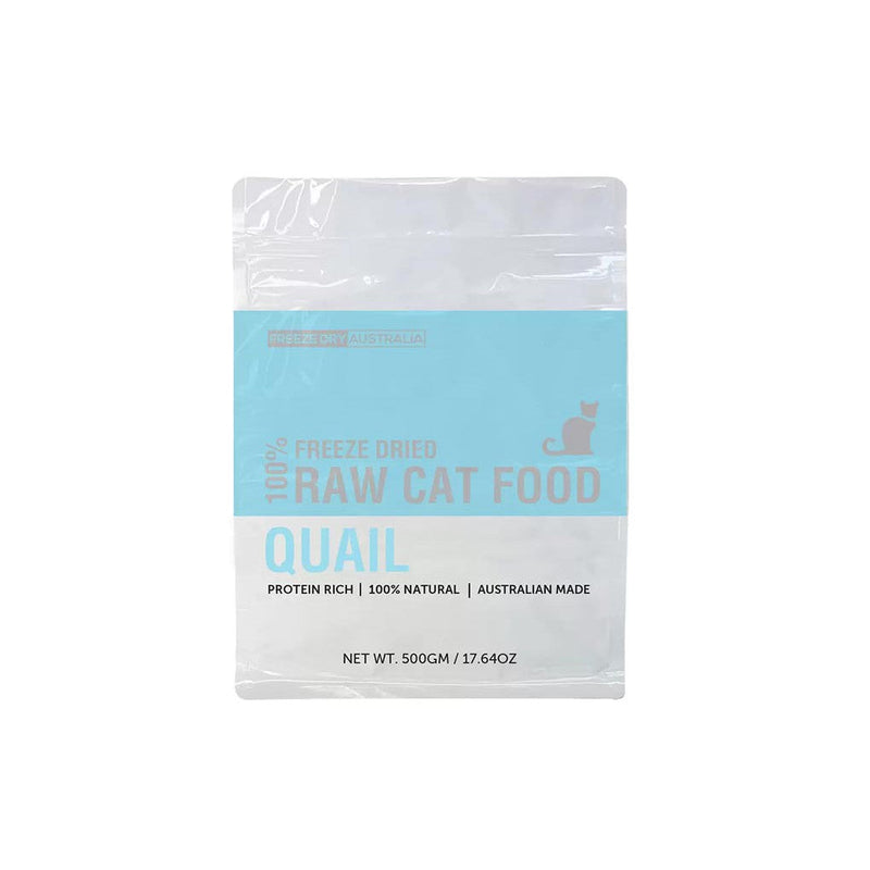 Freeze Dry Australia Freeze Dried Natural Raw Cat Food Quail 250g