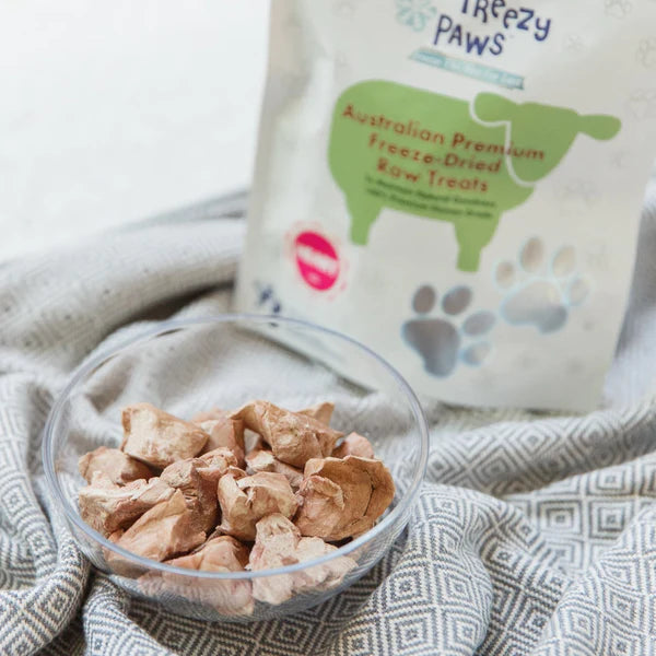 Freezy Paws Freeze Dried Lamb Heart Dog and Cat Treats 100g